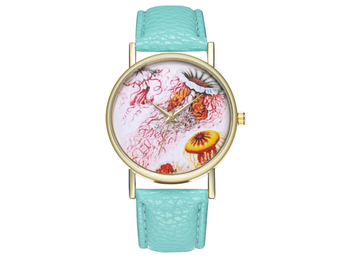 Reloj Casual Unisex De Cuarzo Con Correa De Cuero Pu Dial Redondo