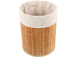 Cesta de lavandería de bambú Slowmoose, plegable, decorativa.