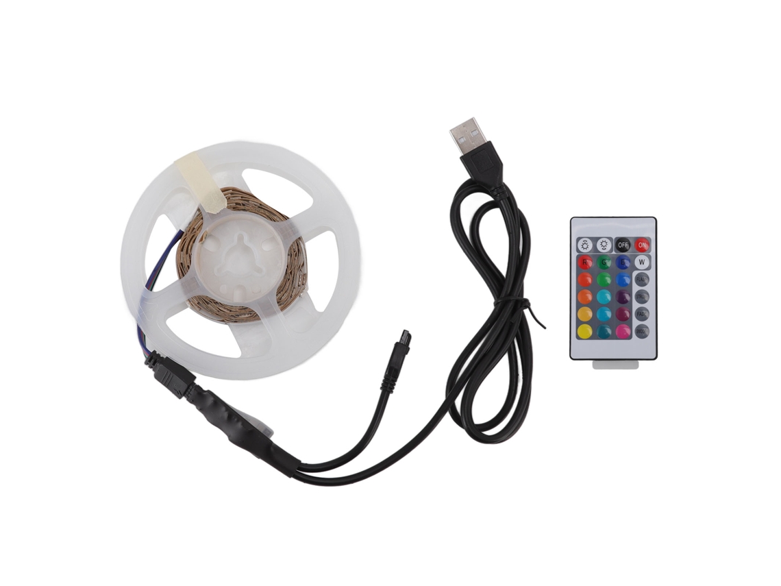 2026-tiras Led Rgb 5050 5v Usb Con Control App Bluetooth Y Control Remoto Ir 24 Teclas 10m Para Fiesta Bar Boda
