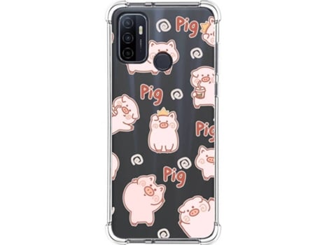 Carcasa Oppo A53 / A53s TUMUNDOSMARTPHONE Cerdos Multicolor