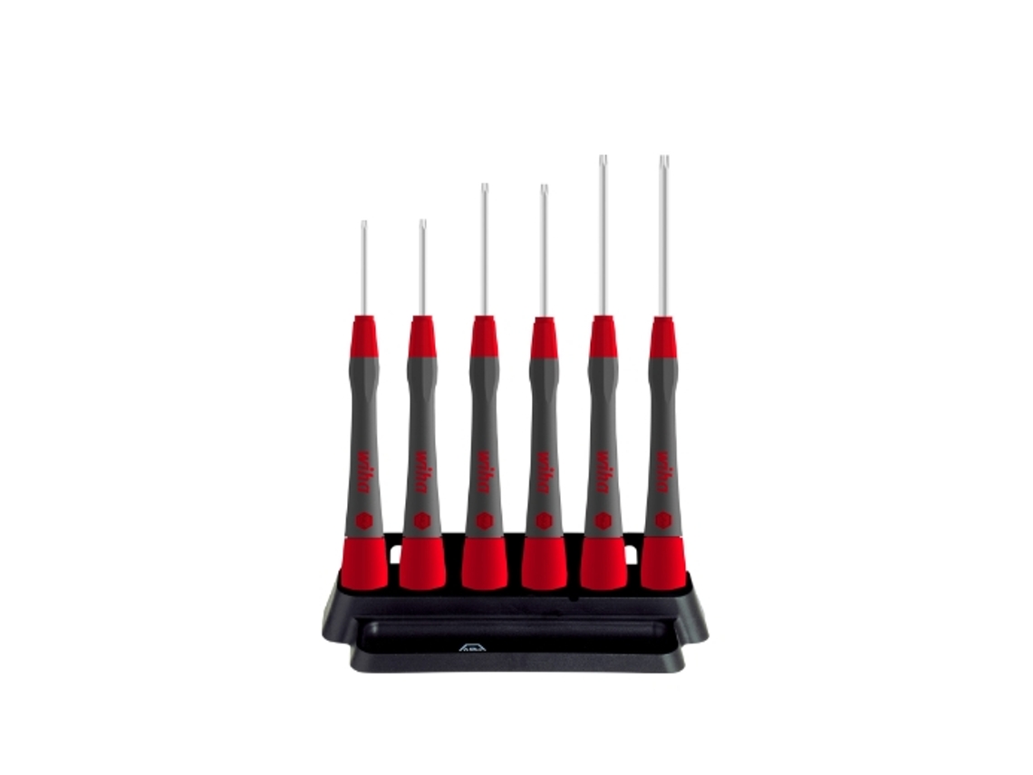 WIHA Juego de destornilladores de precisión PicoFinish® TORX®, de 7 unid., incl. soporte (42996)