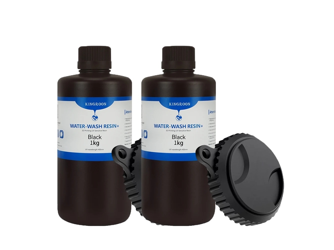 Resina de impresión 3D, lavable con agua, impresiones de alta calidad, 2 kg, color negro, OEM