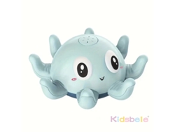 Juguete De Baño Para Bebé (azul) Con Música Iluminada Y Sensor Automático, Juguete De Ducha Con Forma De Pulpo.