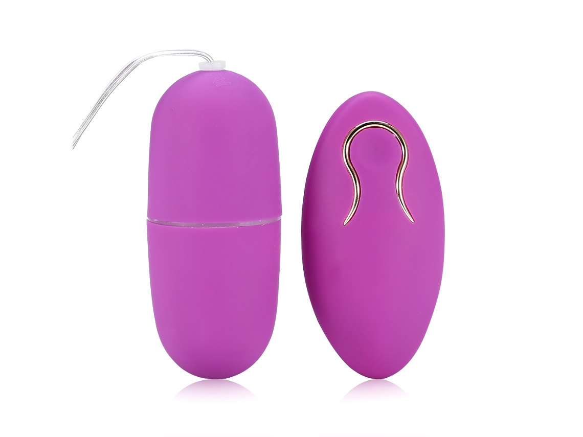Huevo Vibrador Para Mujer Impermeable Con Control Remoto Inalámbrico Morado Juguete Erótico