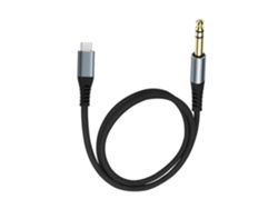 Cable Estéreo De Fidelidad Usb Tipo C A 6,35 Mm Con Chip Dac Integrado Para Reproducción.