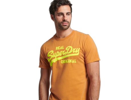 Camiseta para Hombre SUPERDRY (XL - Marrón)