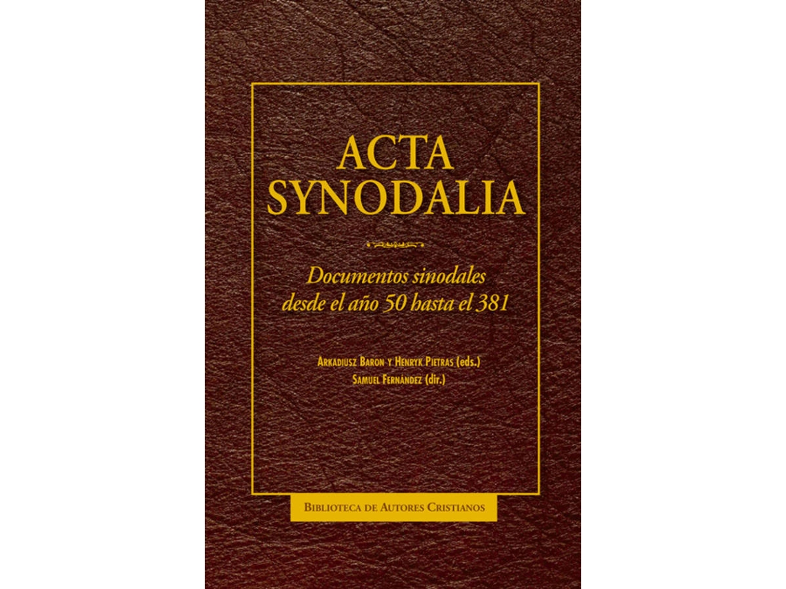 Libro Acta Synodalia de Varios Autores (Español)