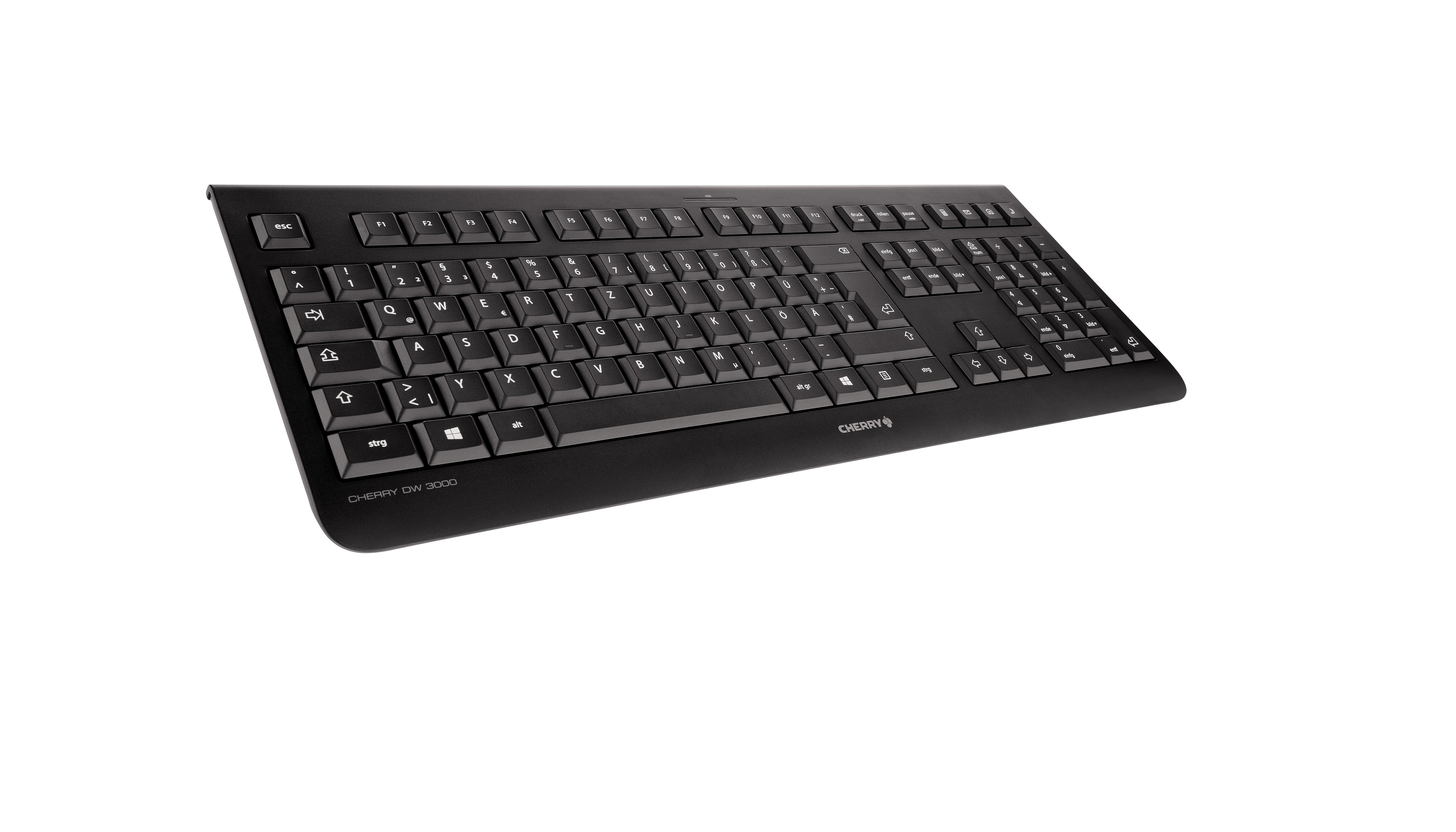 Cherry Dw 3000 rf qwerty del reino unido negro teclado universal interruptor layout uk dw3000