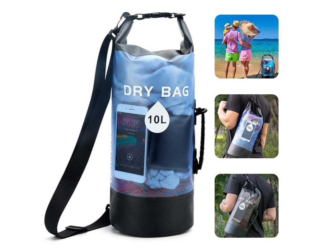 Bolsa Impermeable Transparente Portátil Para Rafting, Pesca, Piragüismo, Playa Y Actividades Al Aire Libre.
