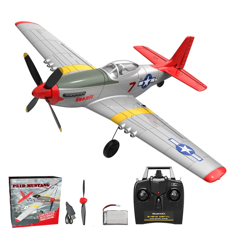 (rojo) Avión Teledirigido, Equipado Con Sistema De Estabilidad Xpilot, Vuelo Acrobático Con Un Solo Botón.