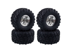 Blue4pcs Austar Wheel Tires Plastic Wheel Rims For 1/10 Rc Crawler Hsp Hpi Car Parts
