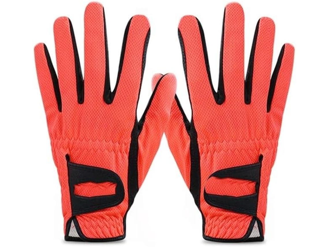Paquete de 1 par de guantes de golf para hombre, para zurdos, de malla verde transpirable y microfibra antideslizante.