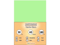 Cardboard 180Gr A3 Lámparas De Color Verde Claro 50