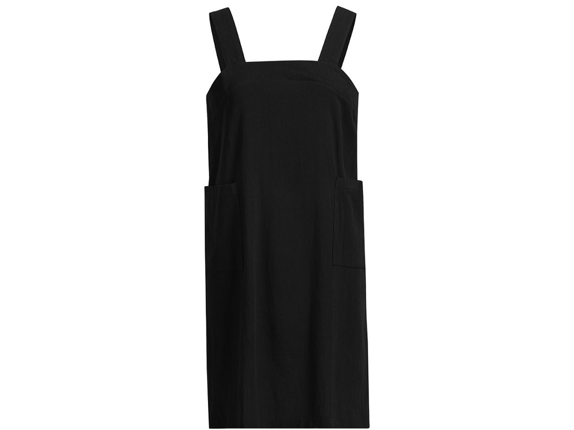 Delantal Holgado De Algodón Y Lino Para Mujer, Delantal Cruzado Espalda, Vestido De Pana Para Cocinar, Hornear, Jardinería
