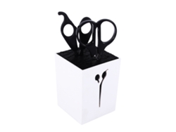 Estante De Almacenamiento Para Tijeras, Peines Y Accesorios De Peluquería (blanco)