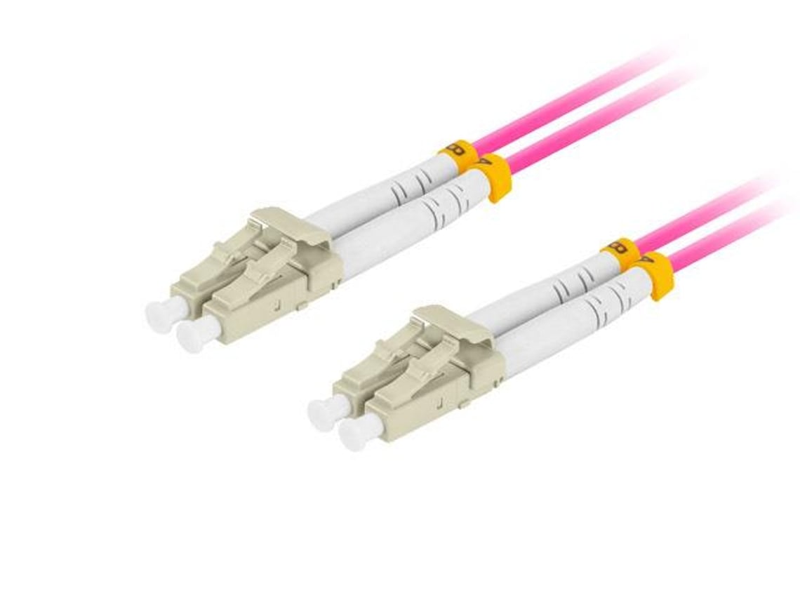 Cable Patch De Fibra Óptica Lanberg Fo-lulu-md41-0005-vt Lc/upc-lc/upc Om4 0,5 M