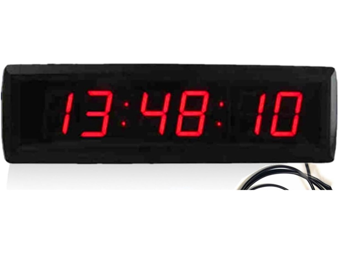 Reloj digital LED grande y extragrande, cronómetro electrónico grande con temporizador de cuenta regresiva, cronómetro LED SFUSHOS