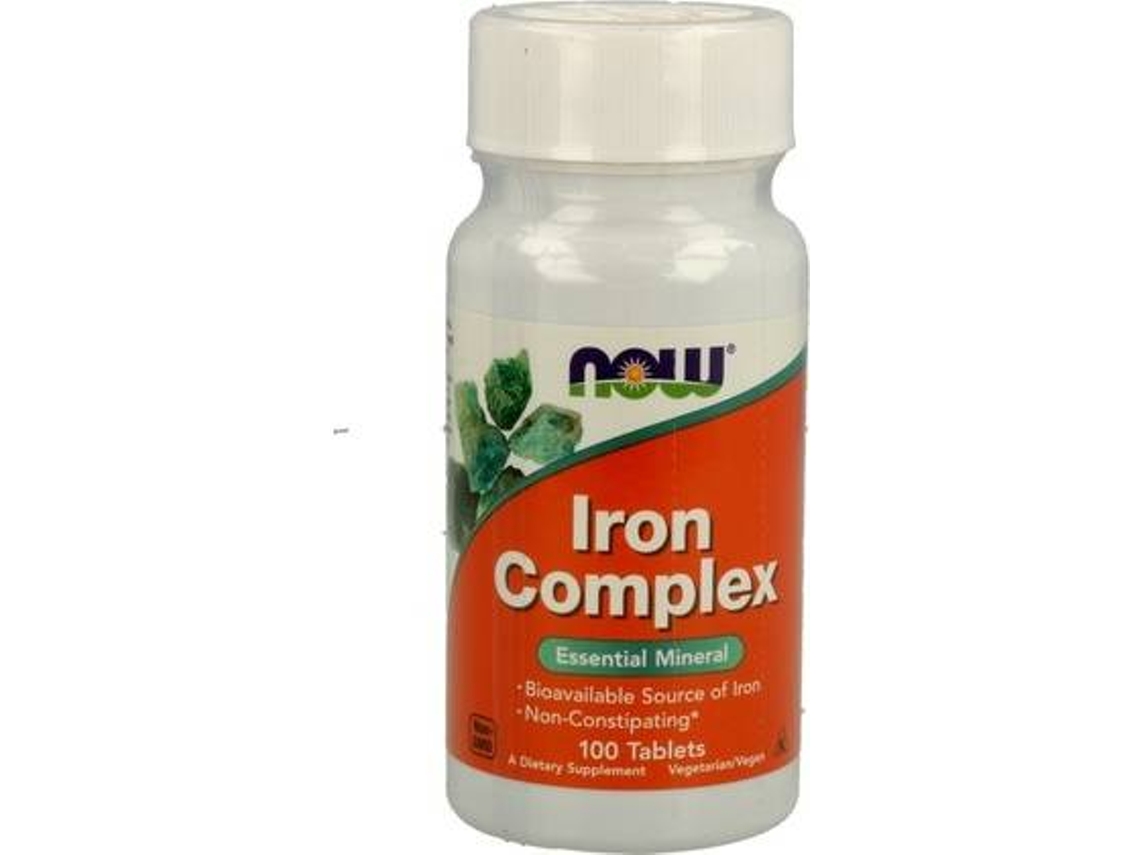 Complemento Alimentar NOW Iron Complex 100 Tabs
