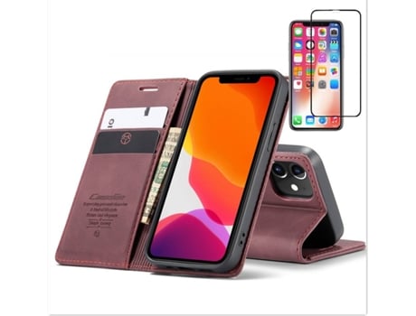 Kit Funda + Protector para iPhone 12 Mini PHONESHIELD BD-CM&9D-PP-IP-12MN Morado