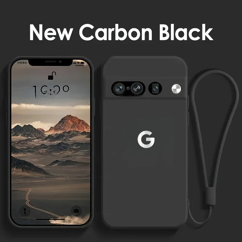 (google Pixel 7a Negro) Compatible Con La Funda Blanda De Silicona Líquida De Google, Con Función Magnética.