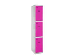Simonlocker Profesional Desmontable 3 Puertas 1/3 400 Inicial Gris/Rojo SIMON RACK