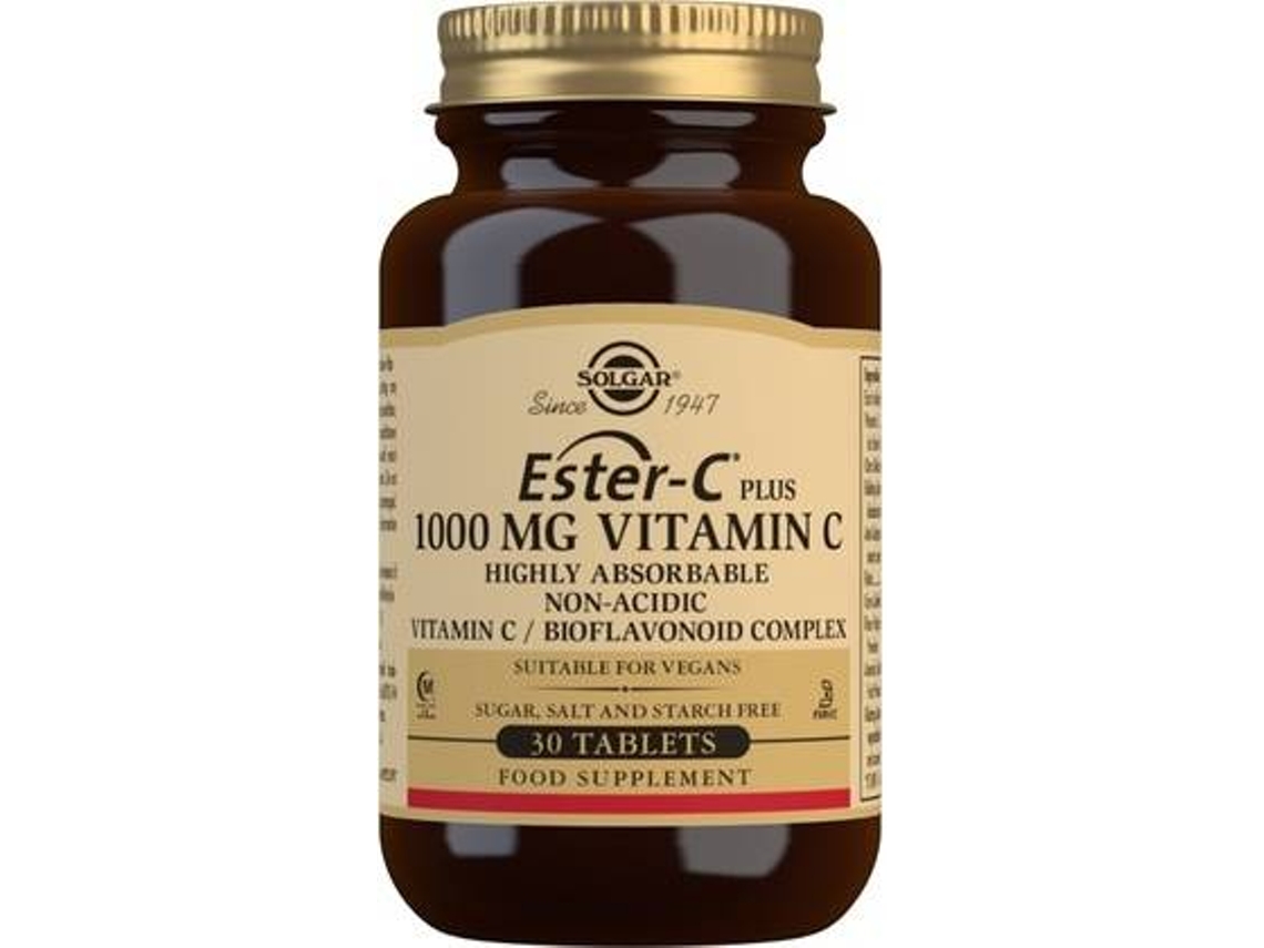 Complemento Alimentar SOLGAR Ester C Plus (30 comprimidos de 1000mg)