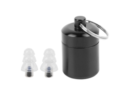 Auriculares de silicona líquida para música y conciertos con lata metálica