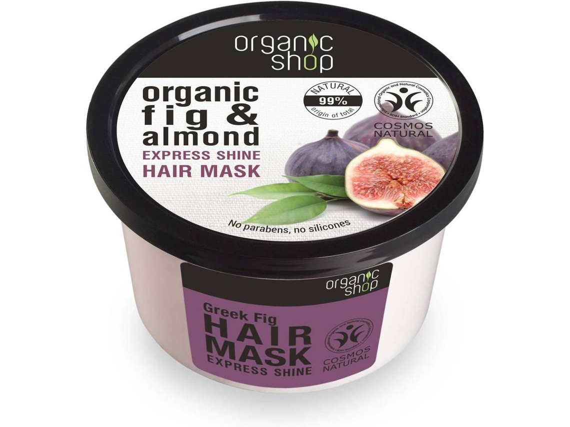 Mascarilla para el Pelo ORGANIC SHOP Higo Griego De Brillo Exprés (250 ml)