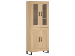 Maison Exclusive - Aparador Alto Madera Contrachapada Color Roble 69,5x34x180 Cm