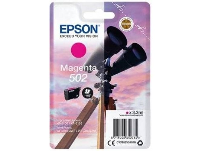 Cartucho de tinta EPSON 502 - C13T02V34020