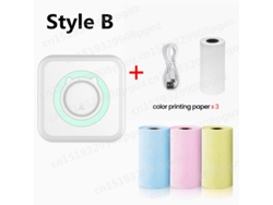 Mini Impressora Térmica De Etiquetas Impressora Fotográfica Portátil De Bolso Inteligente Para Telemóveis Sem Fios Bluetooth GERTIZ