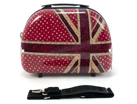 Neceser Para Maletas Equipaje De Mano Cabina Aptas Para Ryanair Vueling Estampado De Inglaterra (Rojo) COSHANO