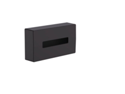 Caja de pañuelos cosméticos AddStoris de HANSGROHE, 41774, Color: Negro Mate