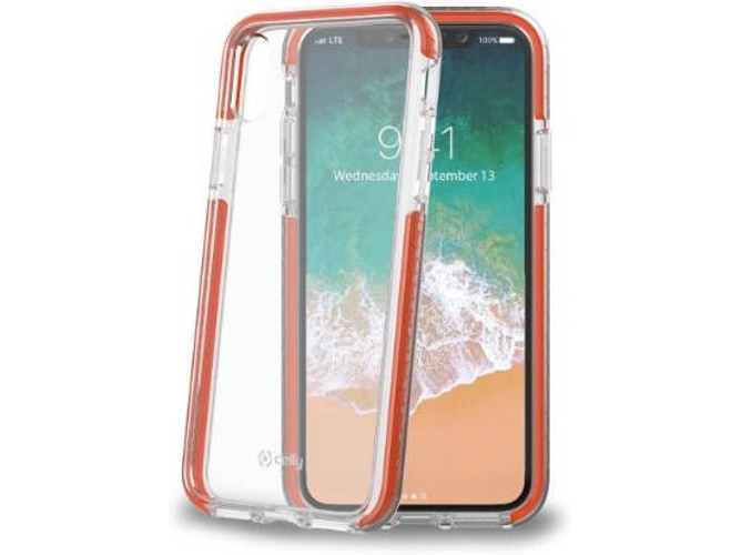 Funda iPhone X CELLY Hexagon Transparente