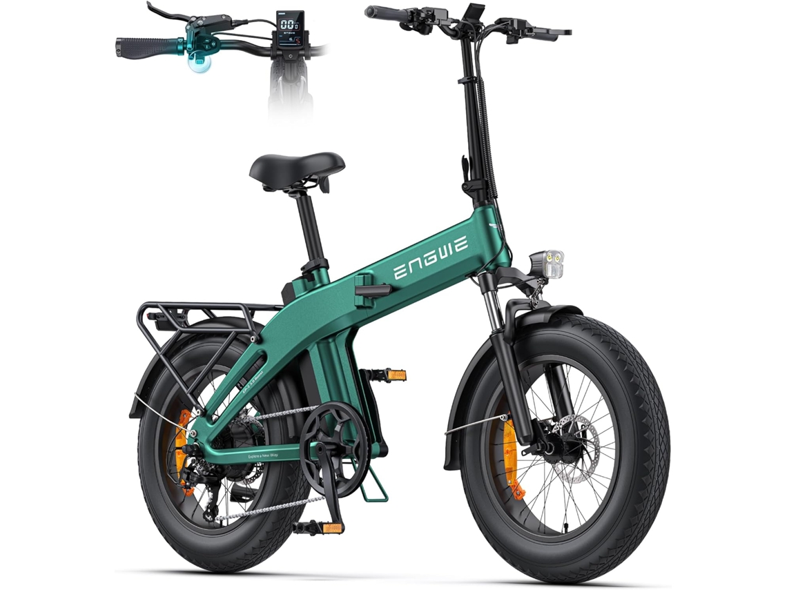 Bicicleta Eléctrica Plegable Engwe, Batería De 48v 13,5ah Con Autonomía De Hasta 120km, Sensor De Par, Diseño Plegable, Frenos Hidráulicos Y Aplicació