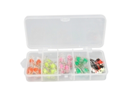 2026rebe-kit De Lures De Pesca Con Cebos Blandos Silicona Tpe Cola T Y Anzuelos En Caja Transparente Para Agua Dulce Y Salada