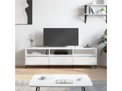 Mueble de TV 150x30x44,5 cm, derivados de madera, blanco, DKD HOME DECOR