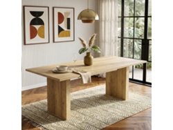 Mesa Extensible De 140/200x90cm, Roble, 6-8 Personas.