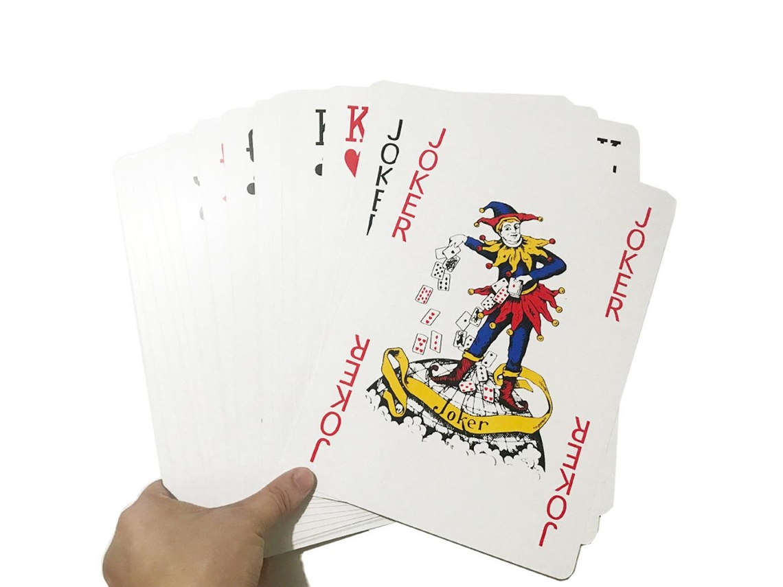 54 Cartas De Juego Jumbo, Póker Gigante Extragrande, Tamaño Extragrande Para Entretenimiento De Mesa.