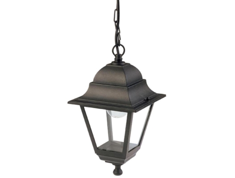 Farol jardín suspendido negro