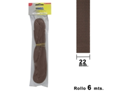 Cinta Persiana Wolfpack Marrón 22 Mm. Rollo 6 Metros WOLFPACK LINEA PROFESIONAL