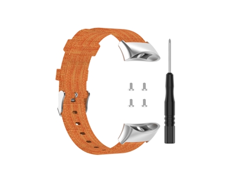 Correa Smartwatch para Garmin Forerunner 45/45S/Swim 2 Universal Nylon Canvas (Naranja)
