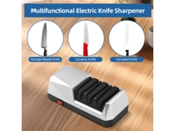 Afilador Eléctrico Multifuncional De 3 Etapas Con Diamante Para Cuchillos De Cocina, Cerámica, Sierra Y Tijeras.