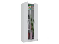 Armario multiusos 2 puertas 3 zonas Blanco 73 x 180 x 37cm cm
