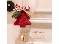 Adornos navideños, campanas para el árbol de Navidad, adornos para puertas, adornos de pared, peluches navideños, estilo 1 Yunzii