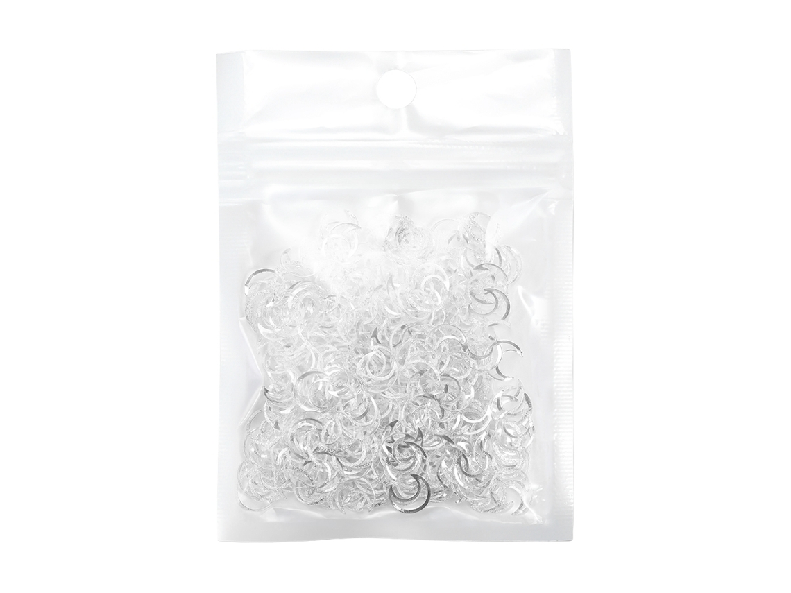 500 Piezas/bolsa Parche Circular De Metal Para Decoración De Uñas Con Orificio Para Manicura (09)