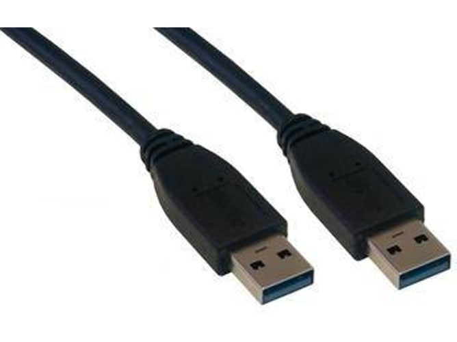 Cable USB MCL USB A/USB A 2 m Macho/Macho Negro