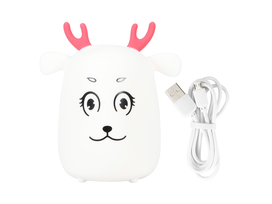 2026-lámpara De Noche Silicona Con Forma De Ciervo Divertida Led Recargable Usb Para Dormitorio Hogar