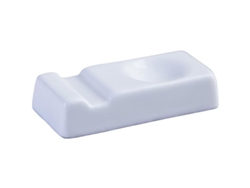 Soporte Multiusos Para Platos Con Ranuras Para Palillos, Cuchara, Tenedor Y Cuchillo, De Cerámica Blanca.