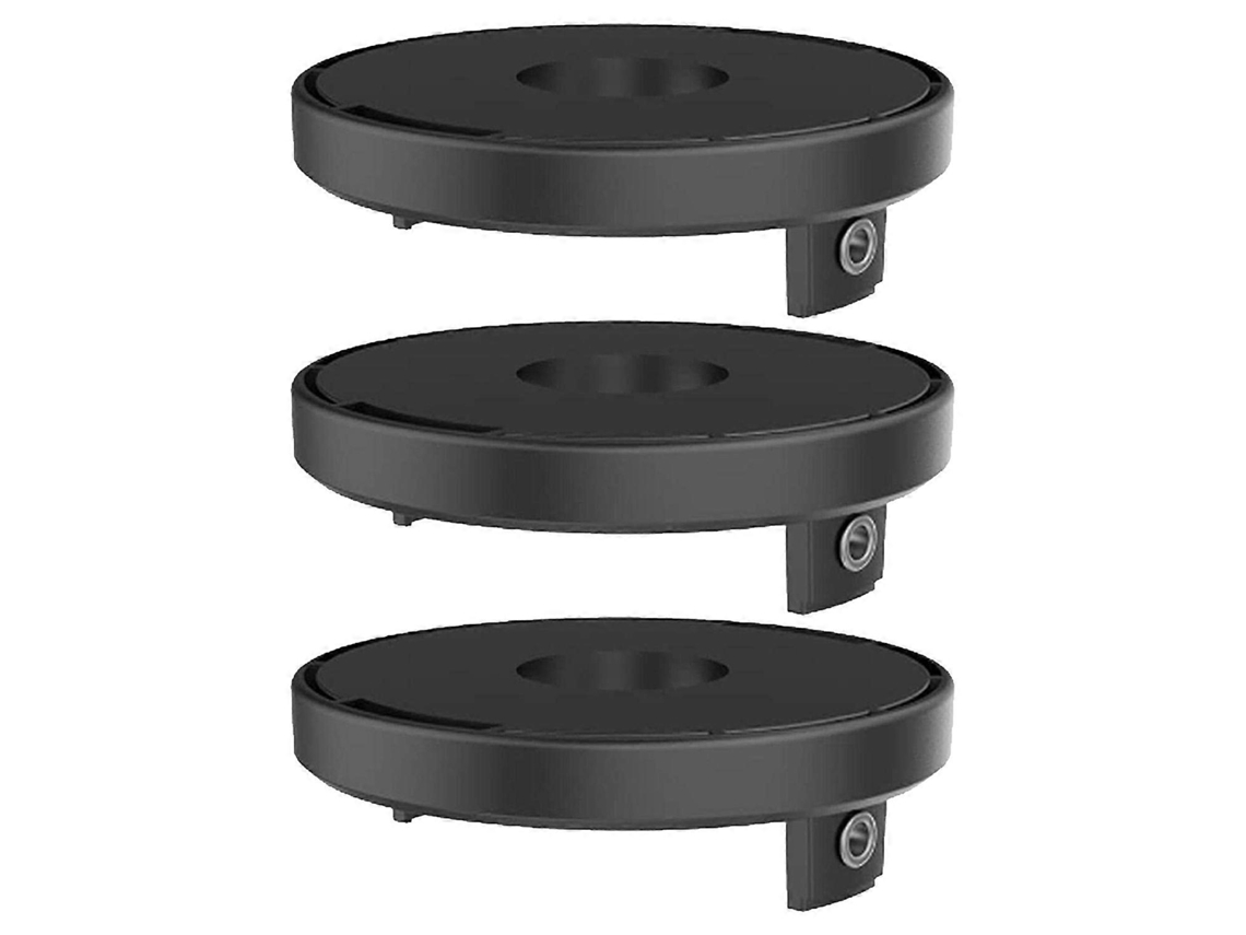 Juego de 3 piezas B2E TLP 01 + cubierta del carrete para cortacésped EINHELL AGILLO 18 200, piezas de repuesto en plástico ABS.